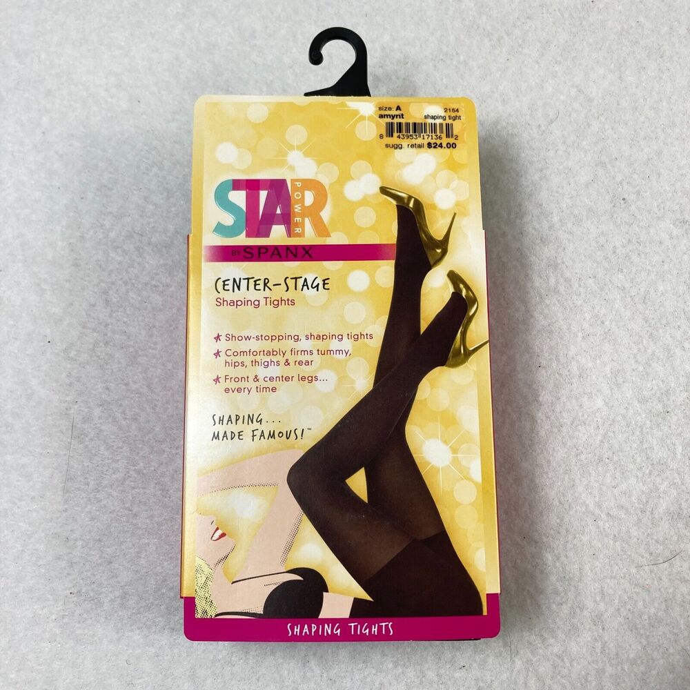 Star Power By Spanx Women's Size A Shaping Tights Shapewear‎ Amethyst Night NWT